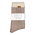 100% Beige Cashmere Socks