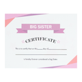 Big Sister Certificate