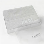 Cable Knit Baby Blanket (Grey)