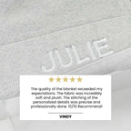 Cable Knit Baby Blanket (Grey)