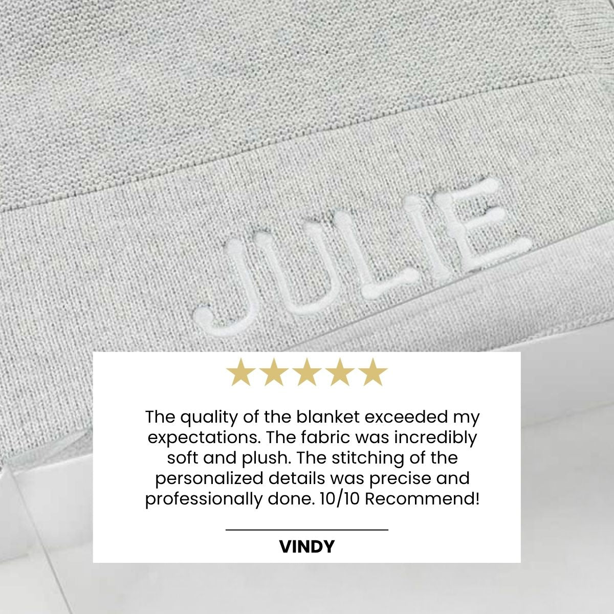 Cable Knit Baby Blanket (Grey)