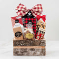 The Canadiana L, a gourmet gift box featuring Chocolate Pop Sensation,Chocolate Chip Shortbread and Gourmet Canadian Favorite items.
