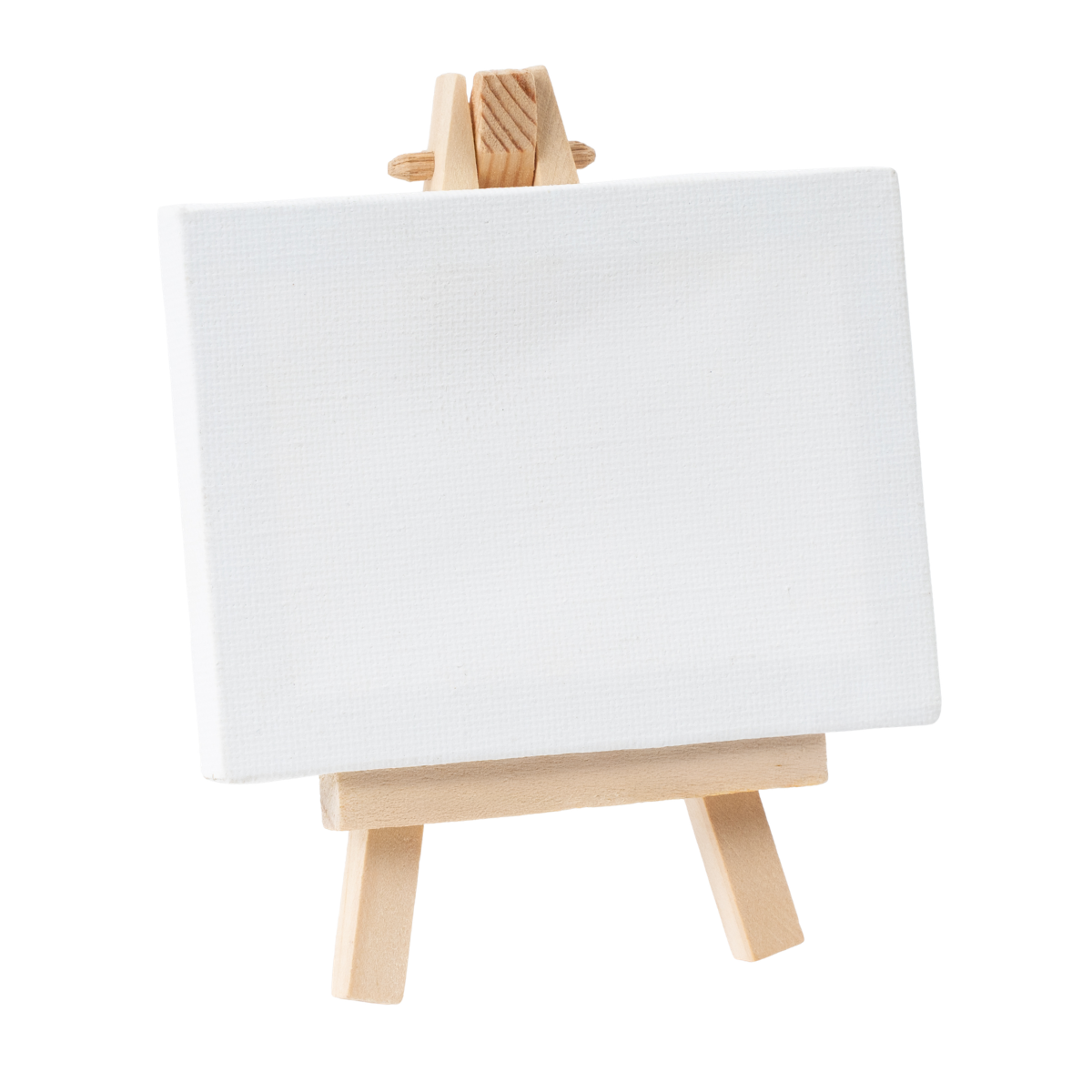 Mini Canvas and Wood Easel Set