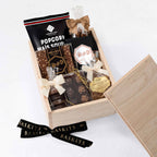 The Chocolate Box (S), a gourmet gift box featuring Artisan Truffle Box, Latte Almonds and Chocolate & Sweet Indulgence items. 