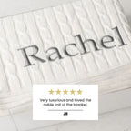 Cable Knit Adult Blanket