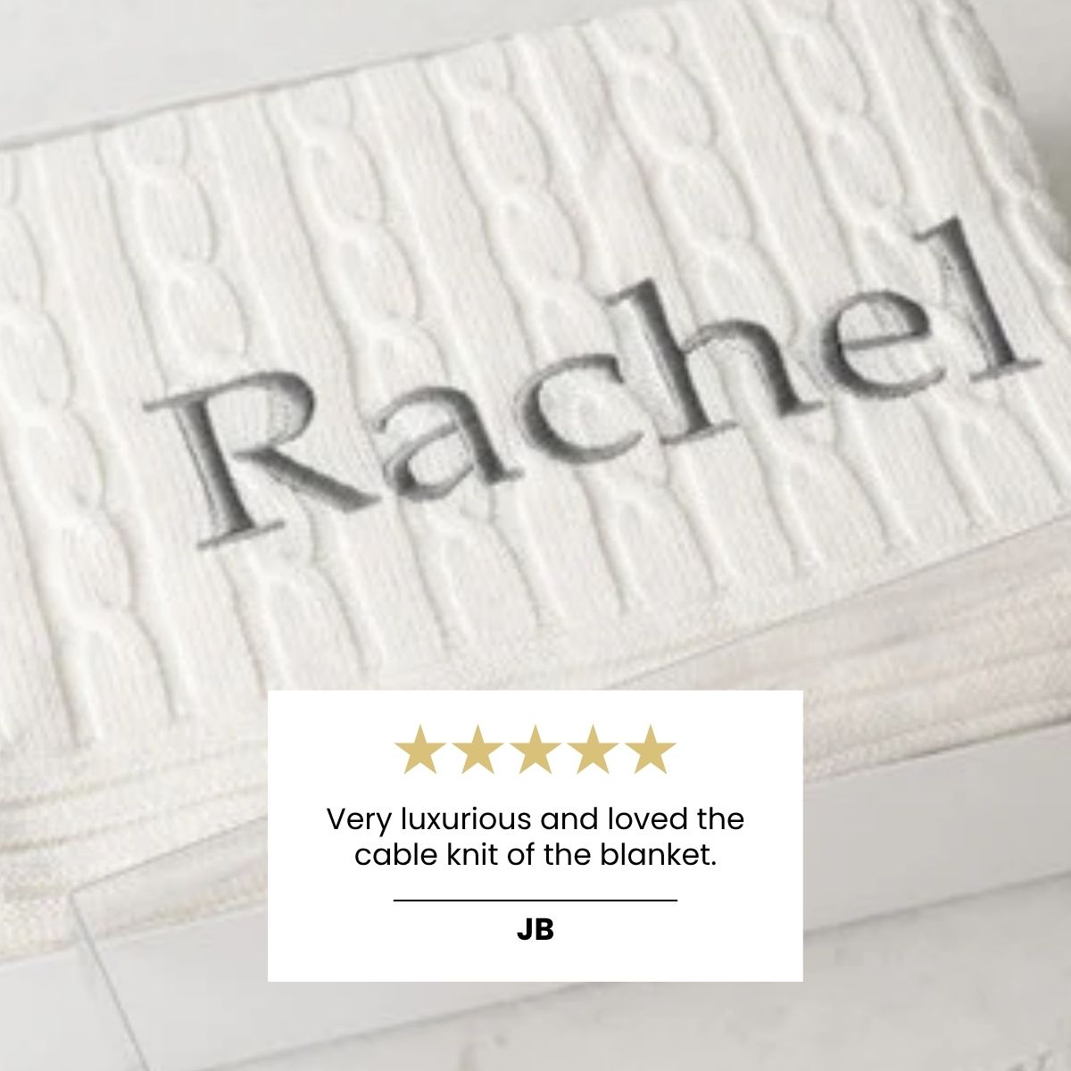Cable Knit Adult Blanket