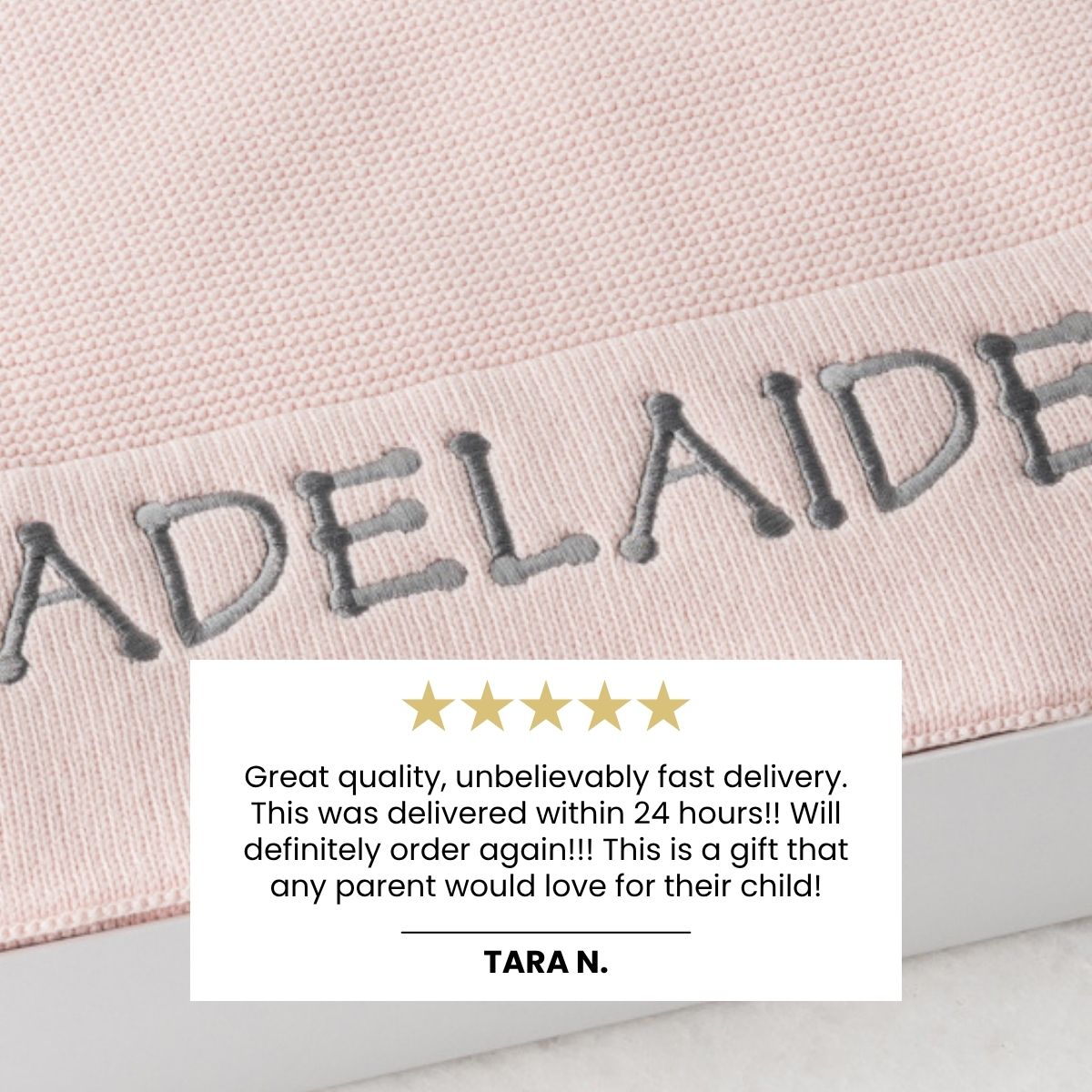 Cable Knit Baby Blanket (Pink)