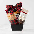 The Just For You, a gourmet gift base featuring Chocolate Oreo Pack,Maple Crunch Chocolate Bar and Sweet Treat items. 