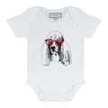 Poodle Onesie Left Facing (6-12M)