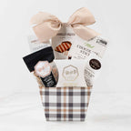 The Richmond, a gourmet gift basket featuring truffles, cookies and an assortment of chocolate & sweet indulgences.