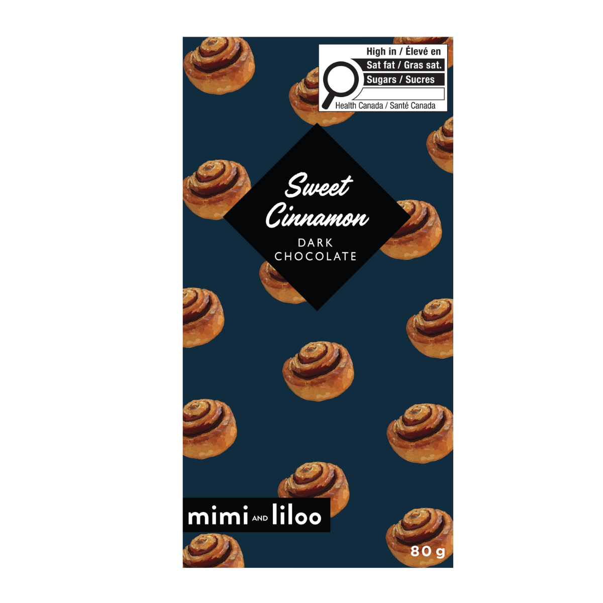 Sweet Cinnamon Chocolate Bar (80g)