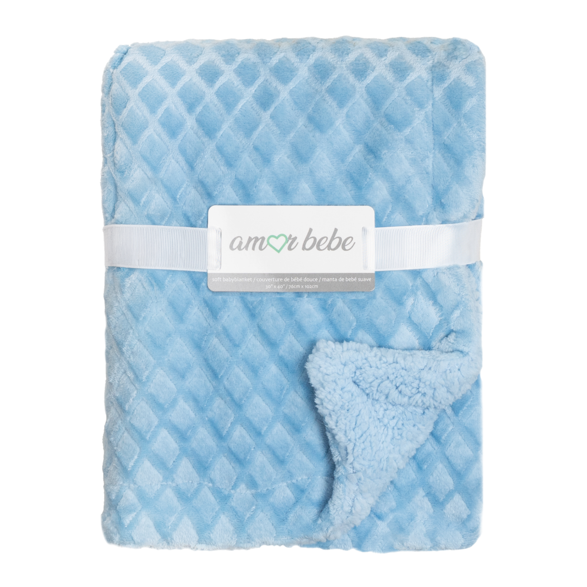 Amor Bebe Blue Baby Blanket