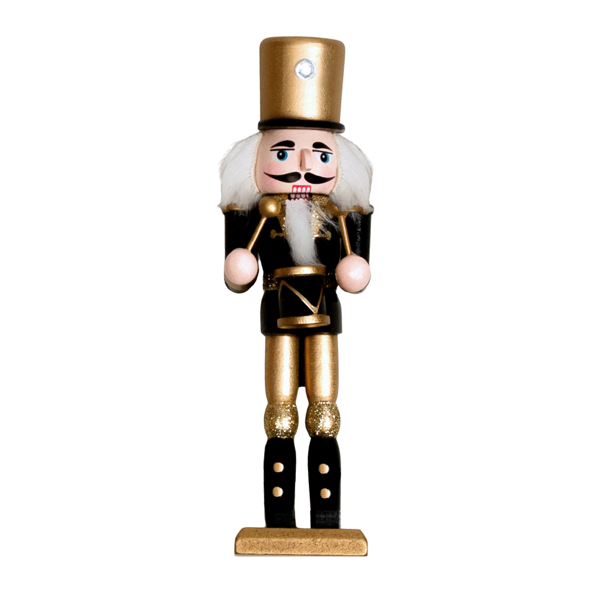Black and Gold Nutcracker (4pk - 18cm)