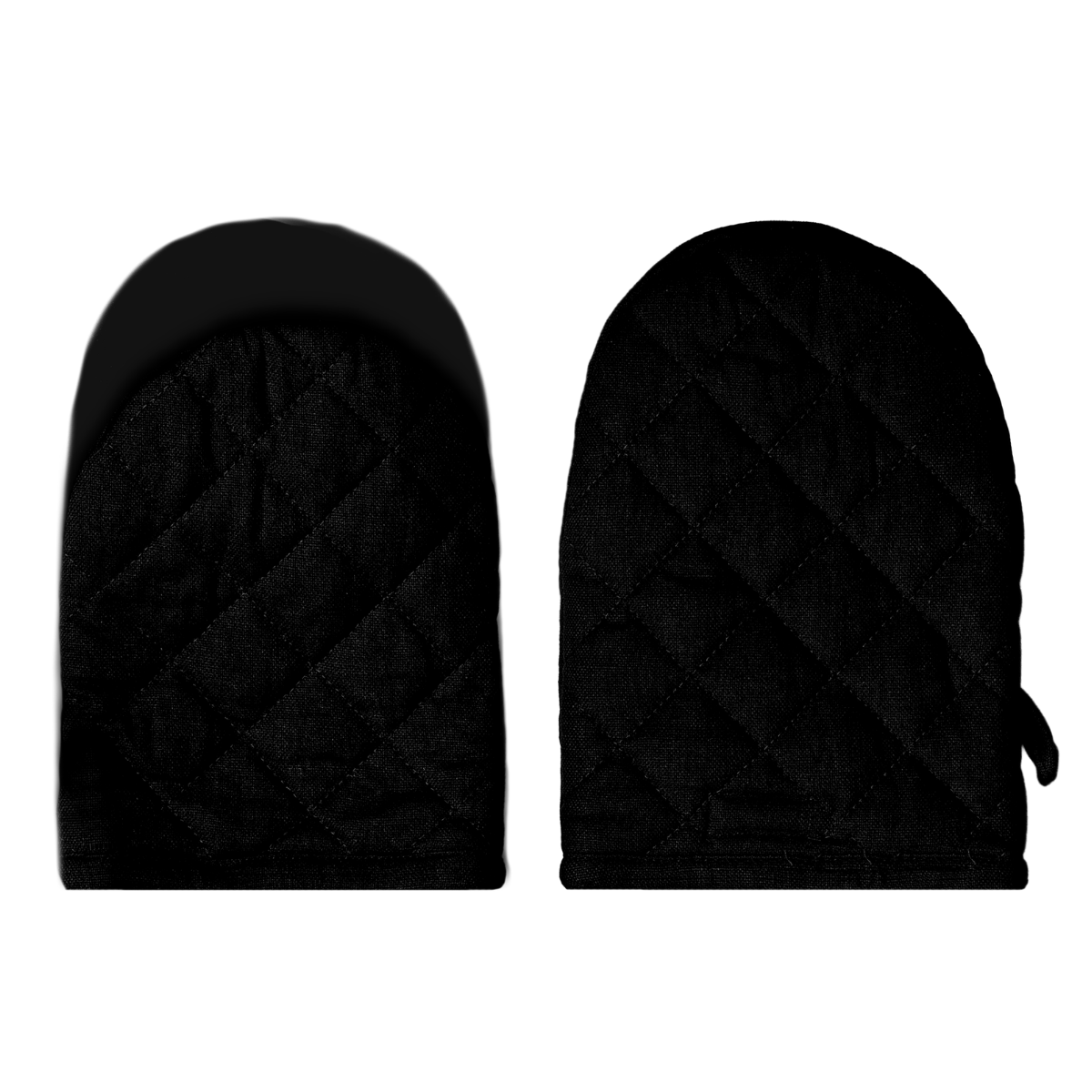 Black Oven Mitts