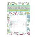 Botanical Coloring Book & Word Search