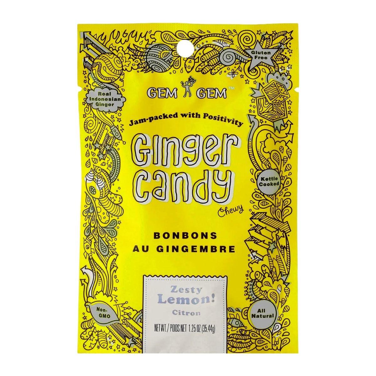 Gem Gem Ginger Candy (Lemon)