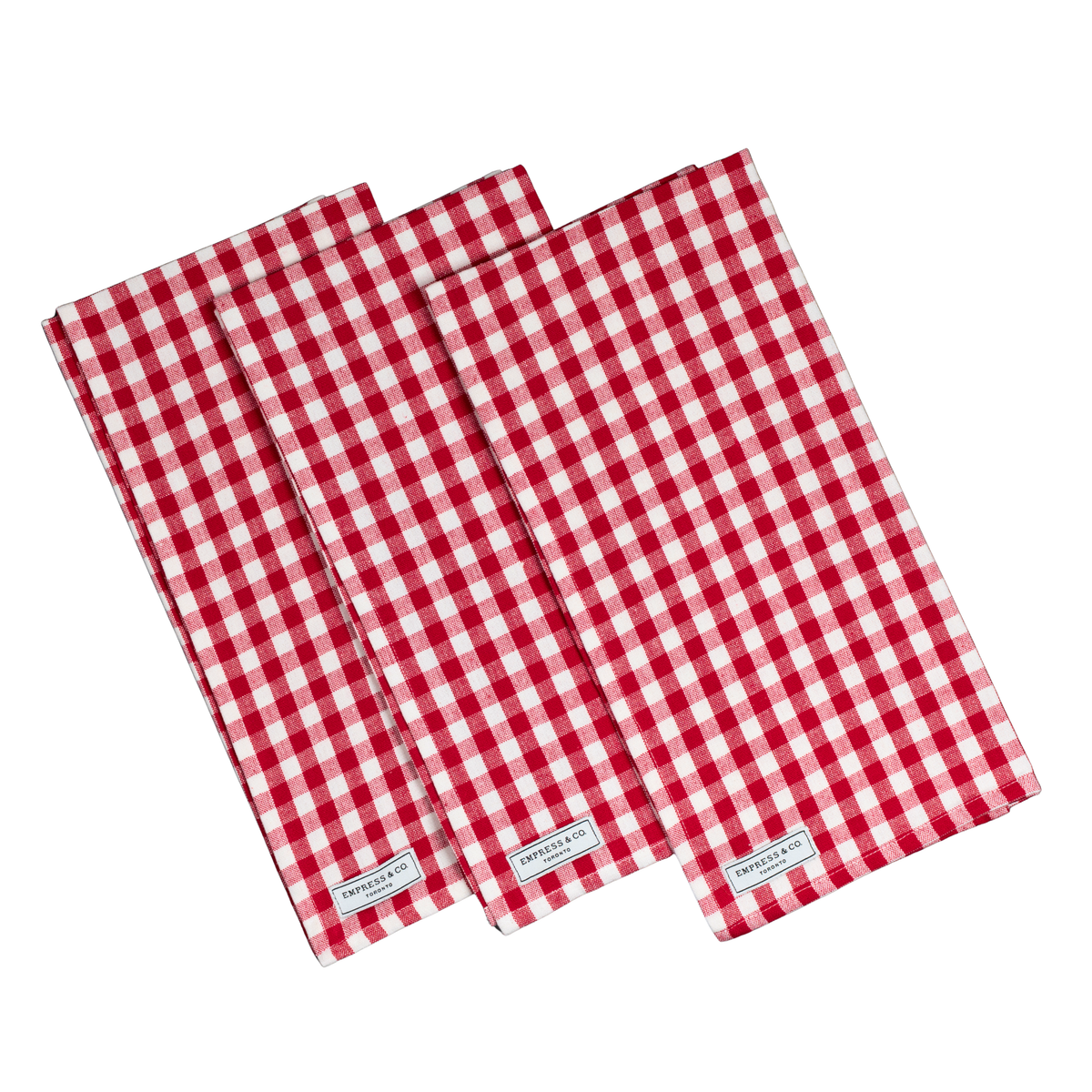 Red Gingham Kitchen Towel (Set of 3)