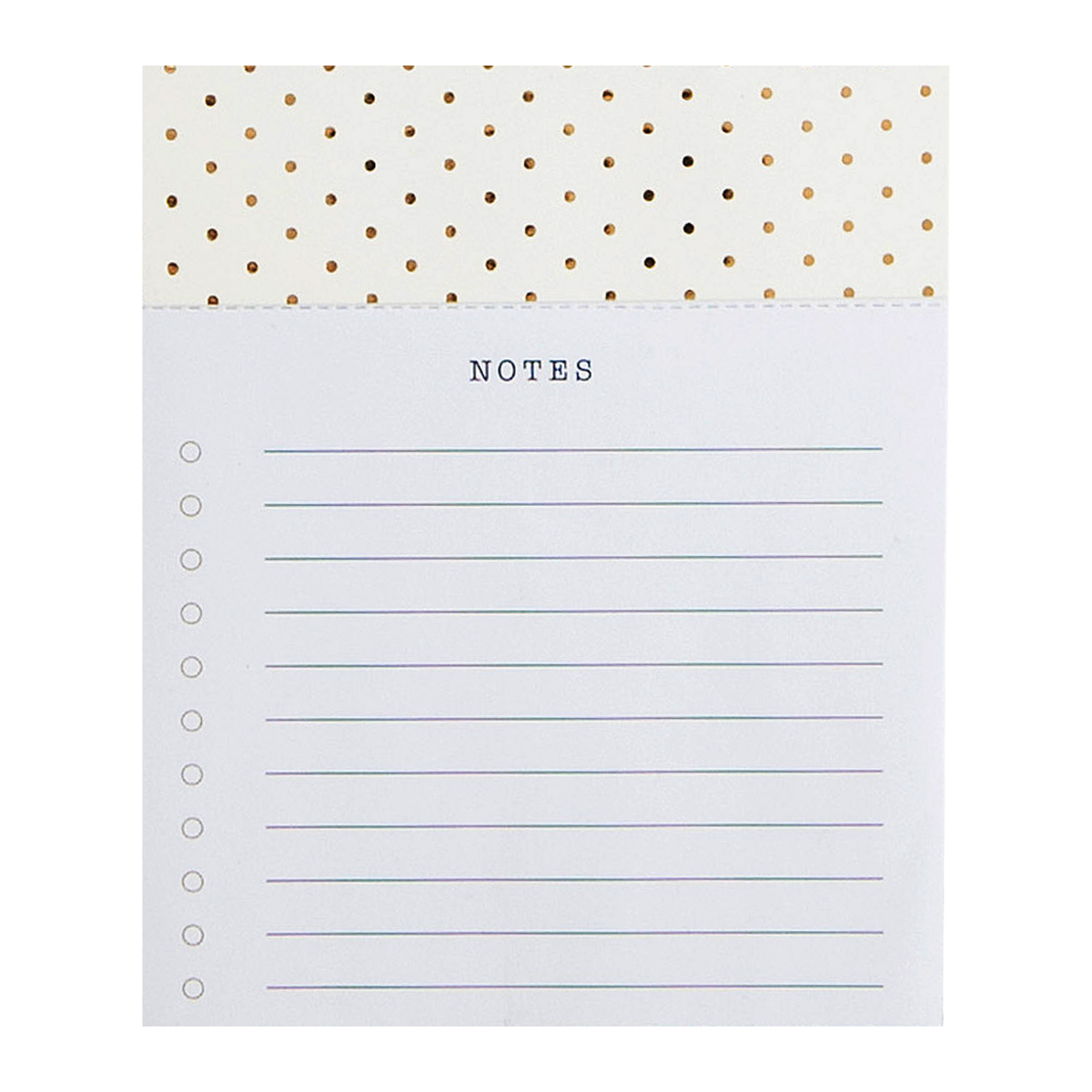 Gold Dots Jotter Notepad