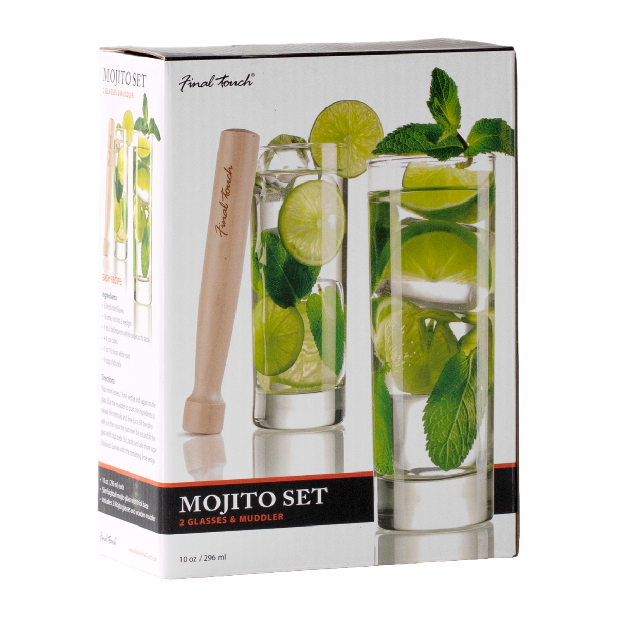 Mojito Glass & Muddler Set