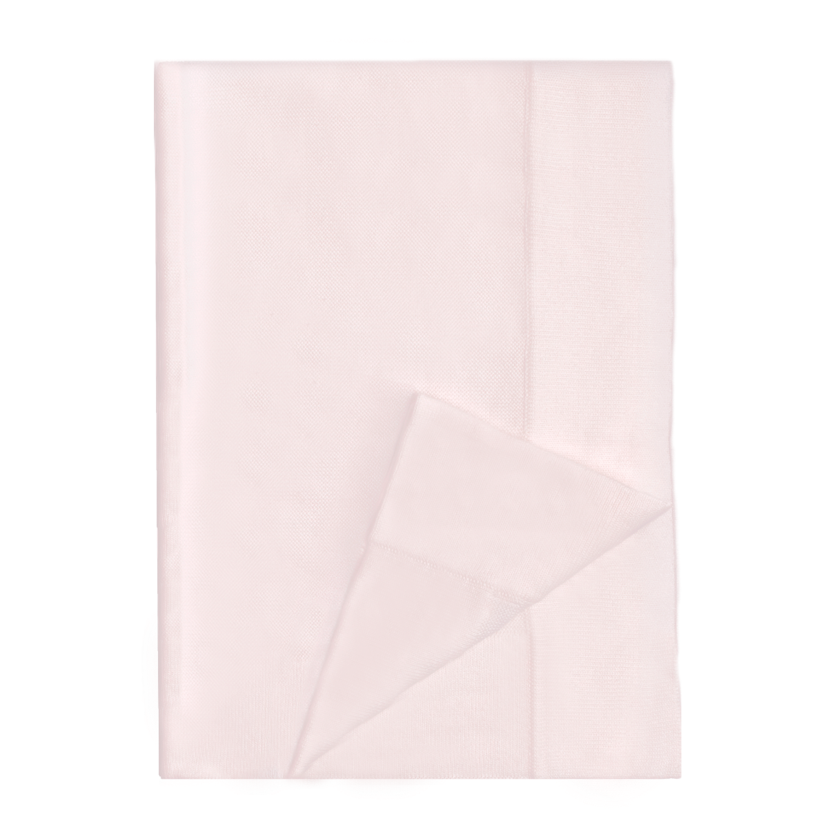 Pink Cotton Knit Baby Blanket