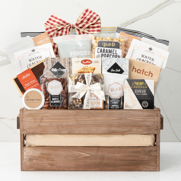 Sweet and savoury gift basket